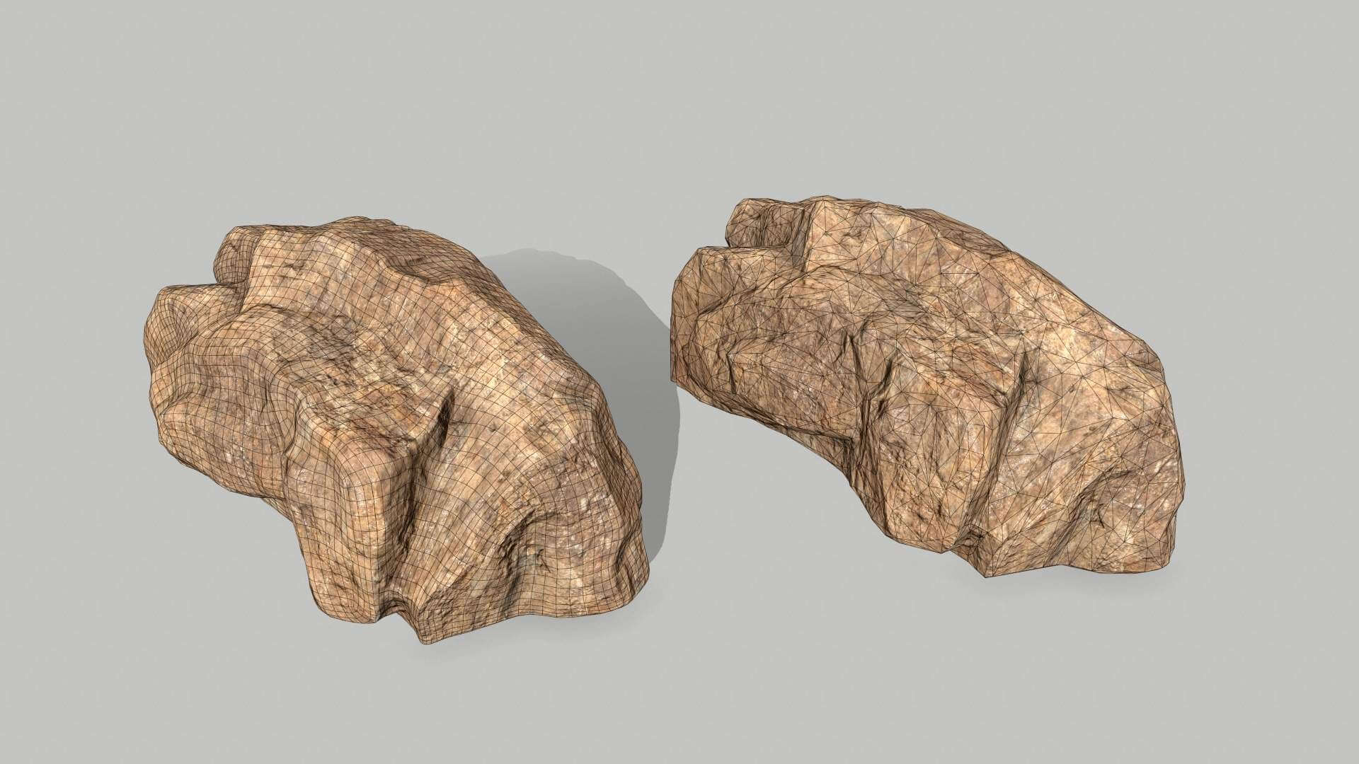 Desert Rocks 3D Model