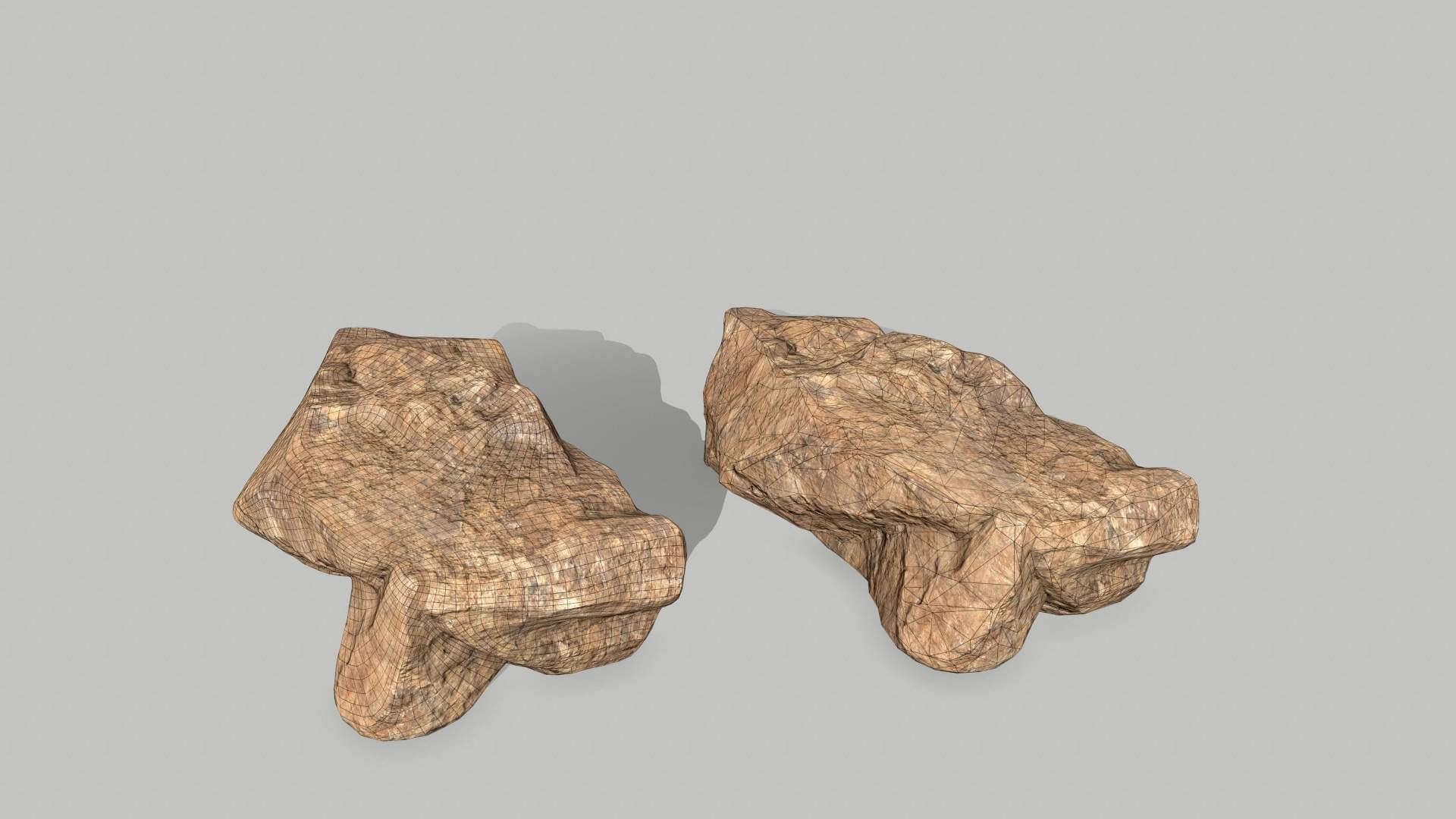 Desert Rocks 3D Model