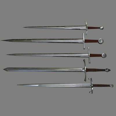 Sword Set 3D Model