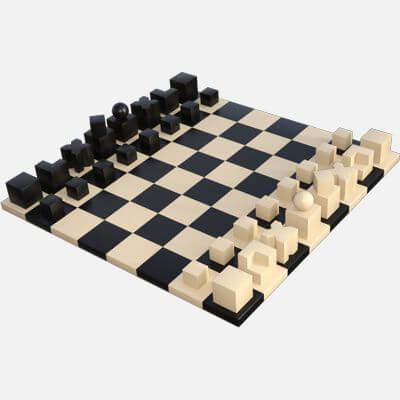 Bauhaus Chess Set 3D Model