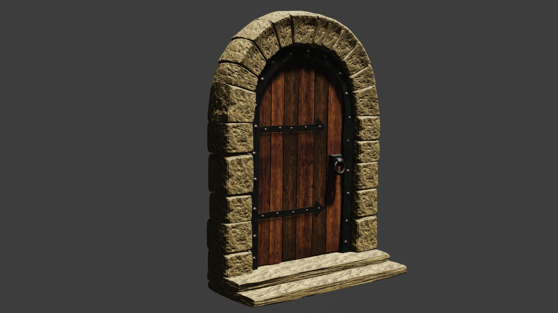 Medieval Door 3D Model