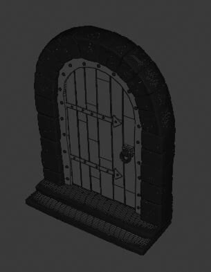 Medieval Door 3D Model