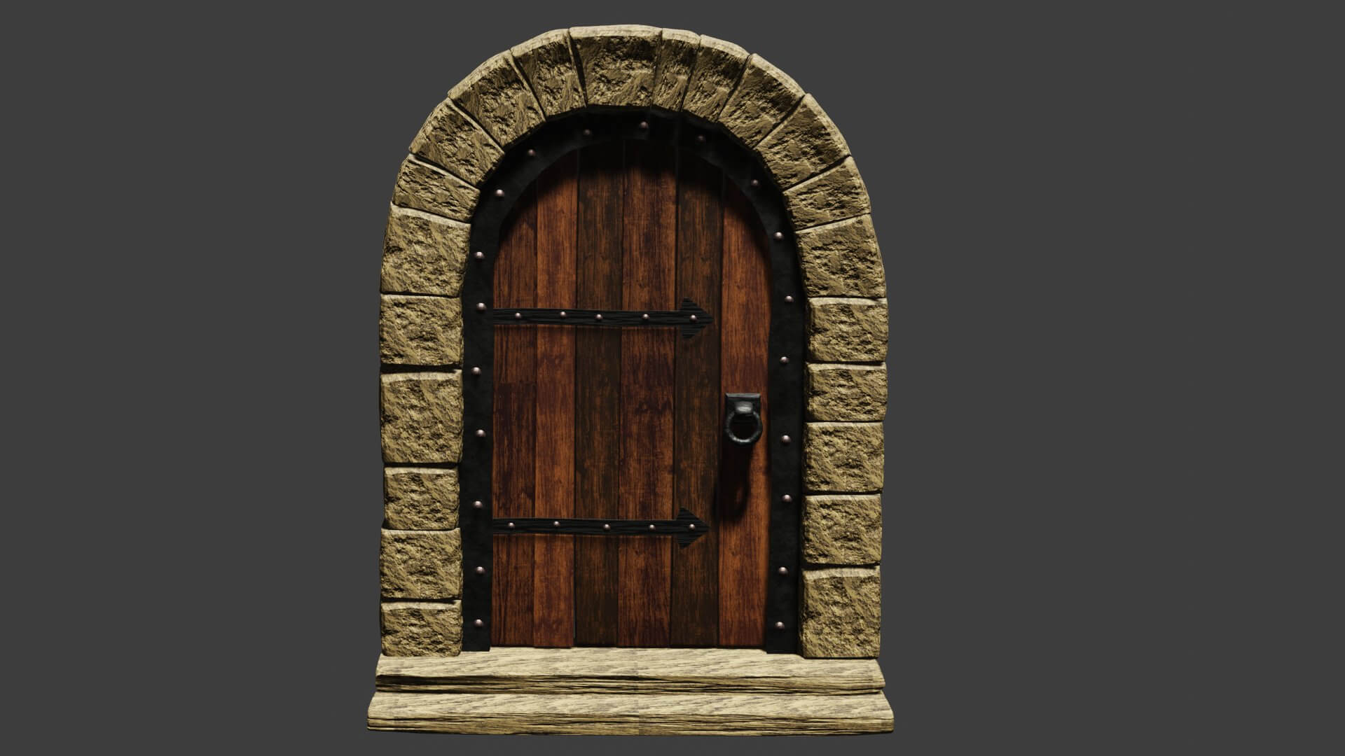 Medieval Door 3D Model