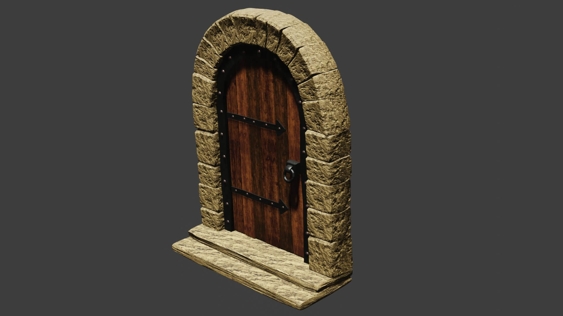 Medieval Door 3D Model