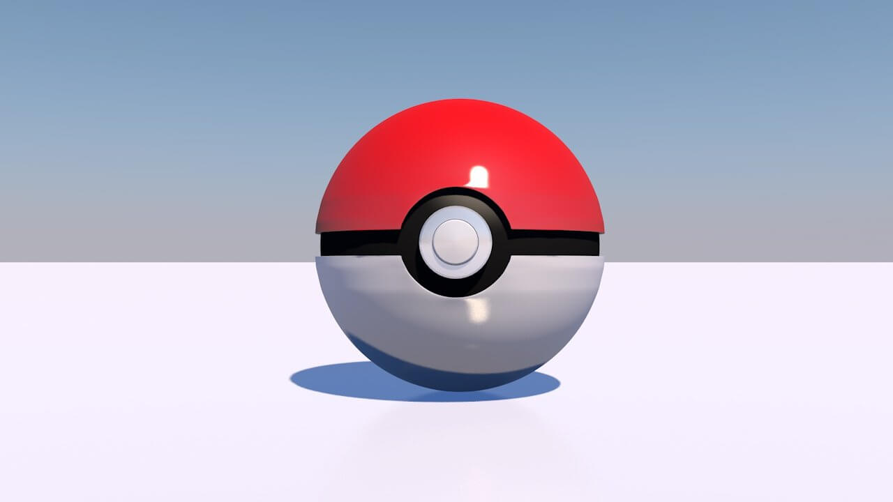 Pokeball 3D Model