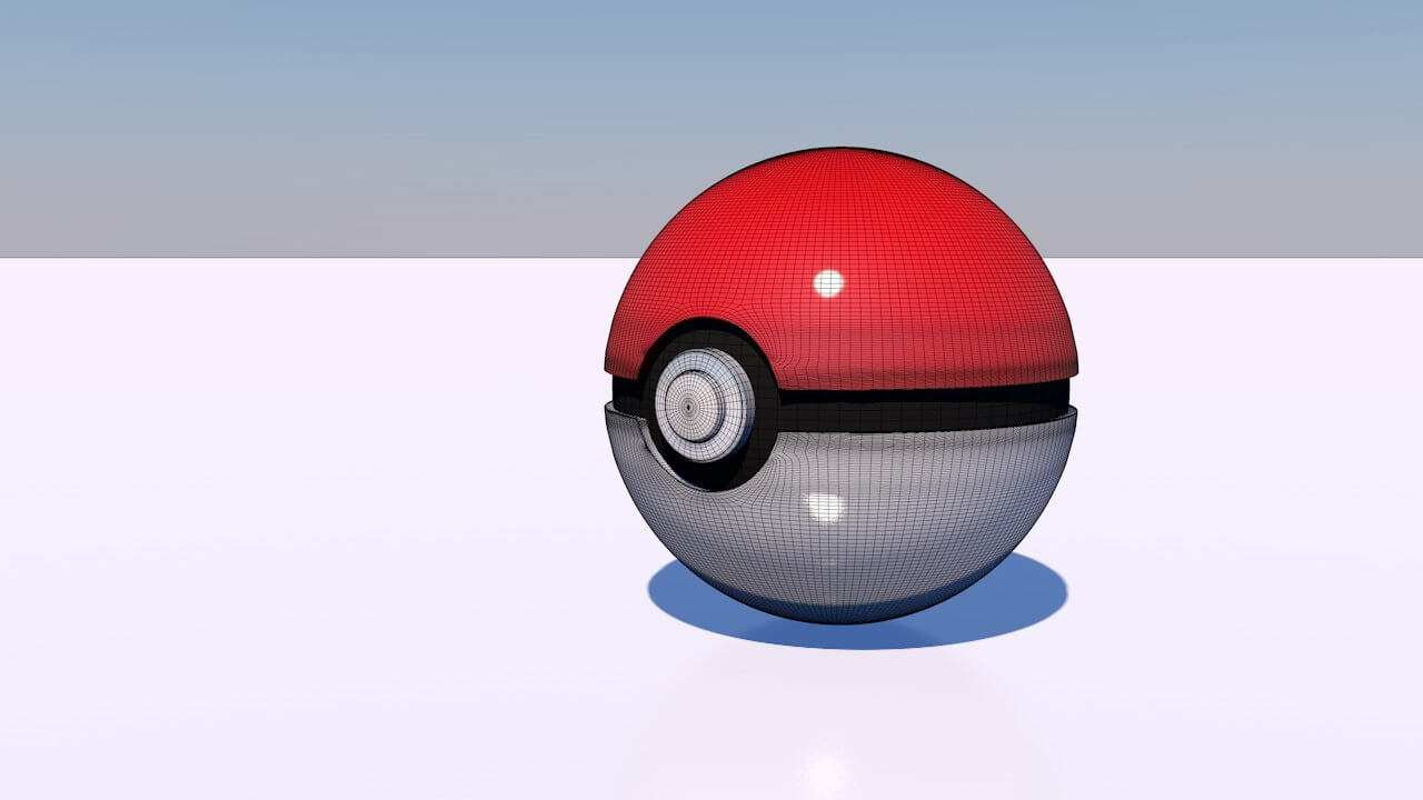 Pokeball 3D Model