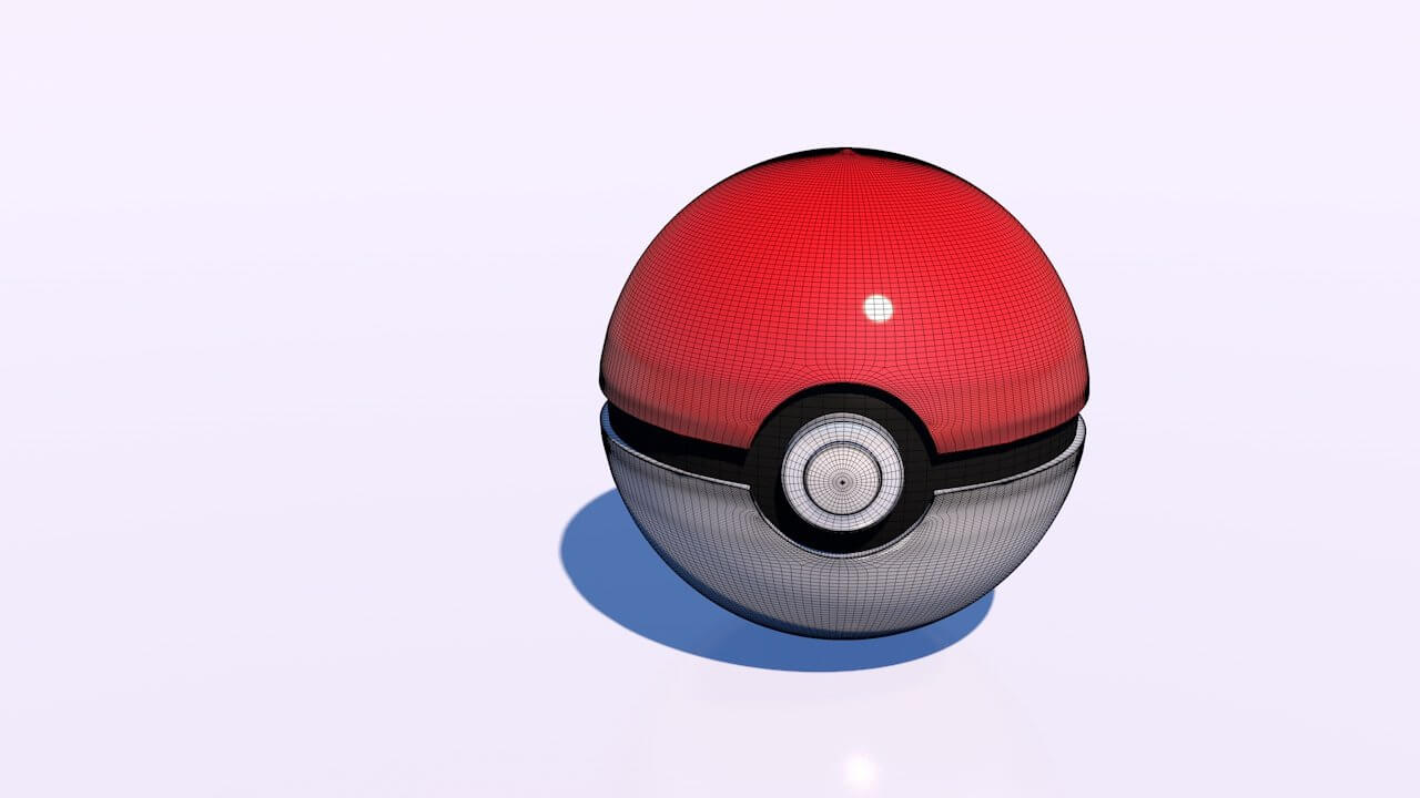 Pokeball 3D Model