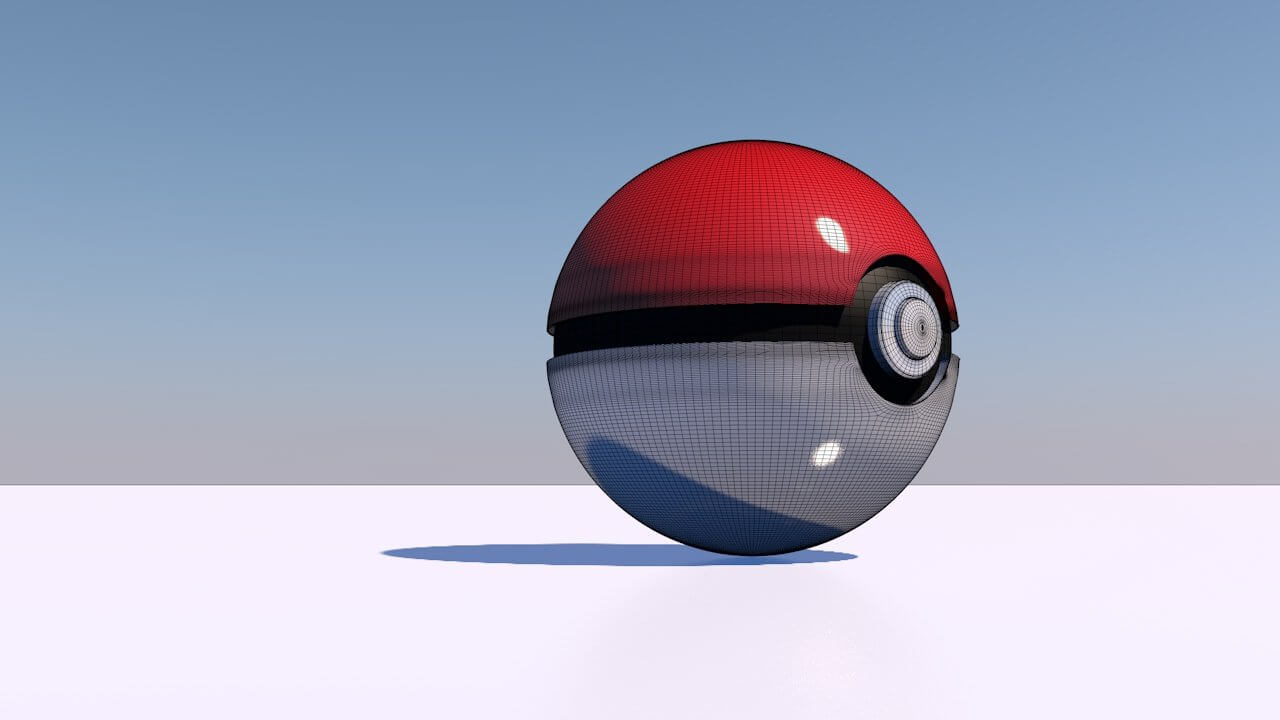 Pokeball 3D Model