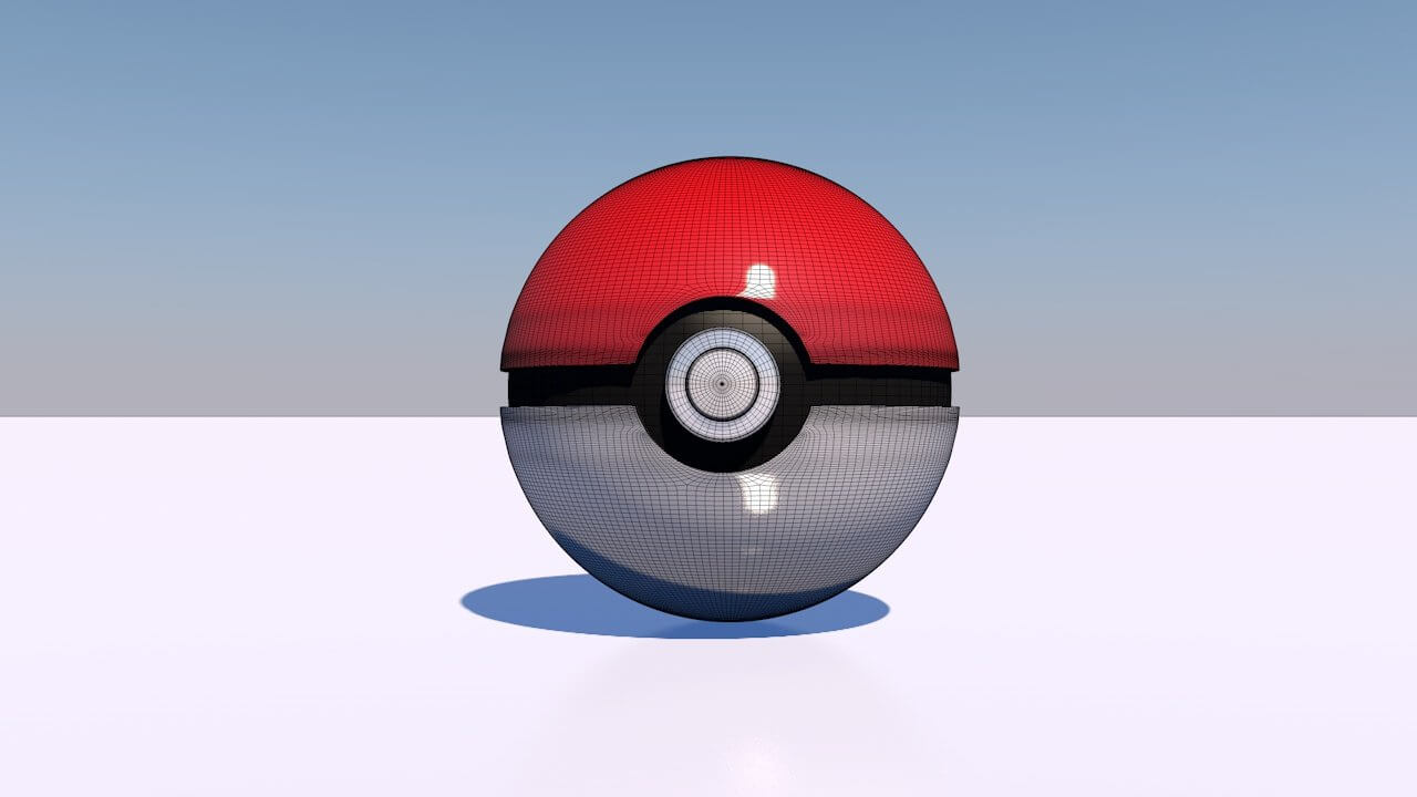 Pokeball 3D Model