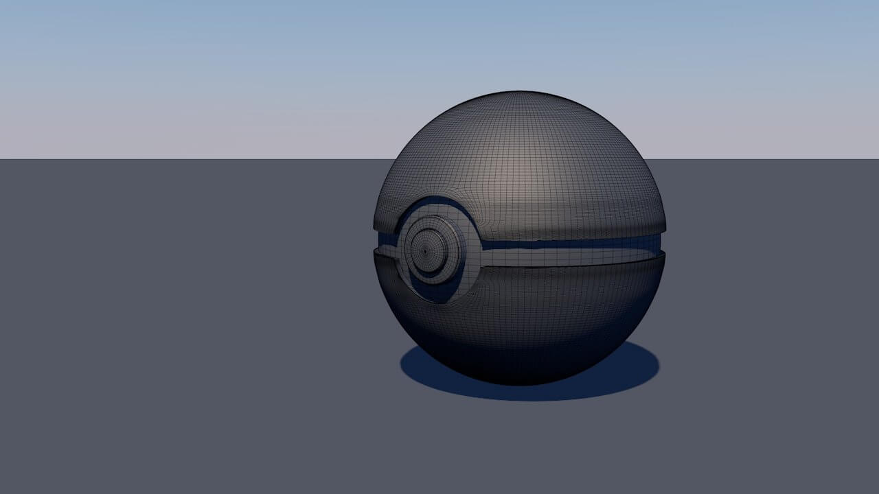 Pokeball 3D Model