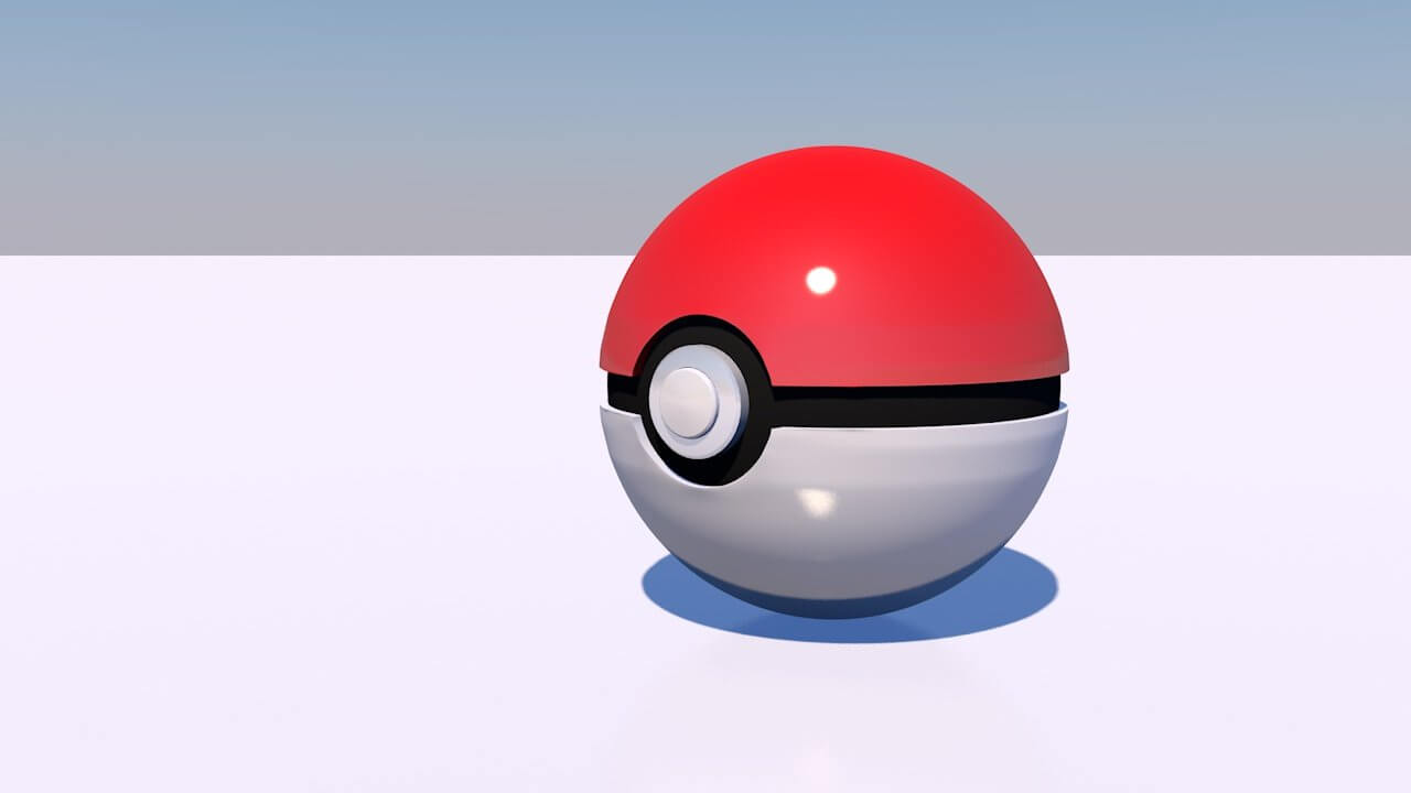 Pokeball 3D Model