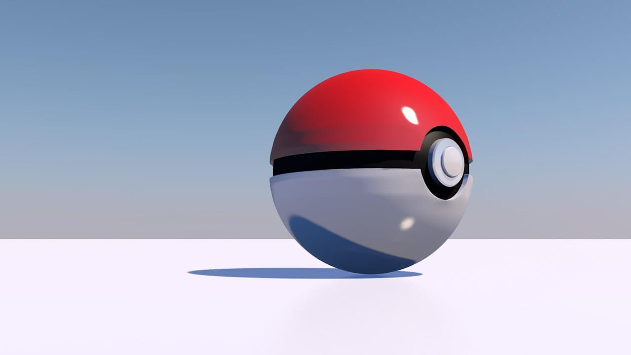 Pokeball 3D Model