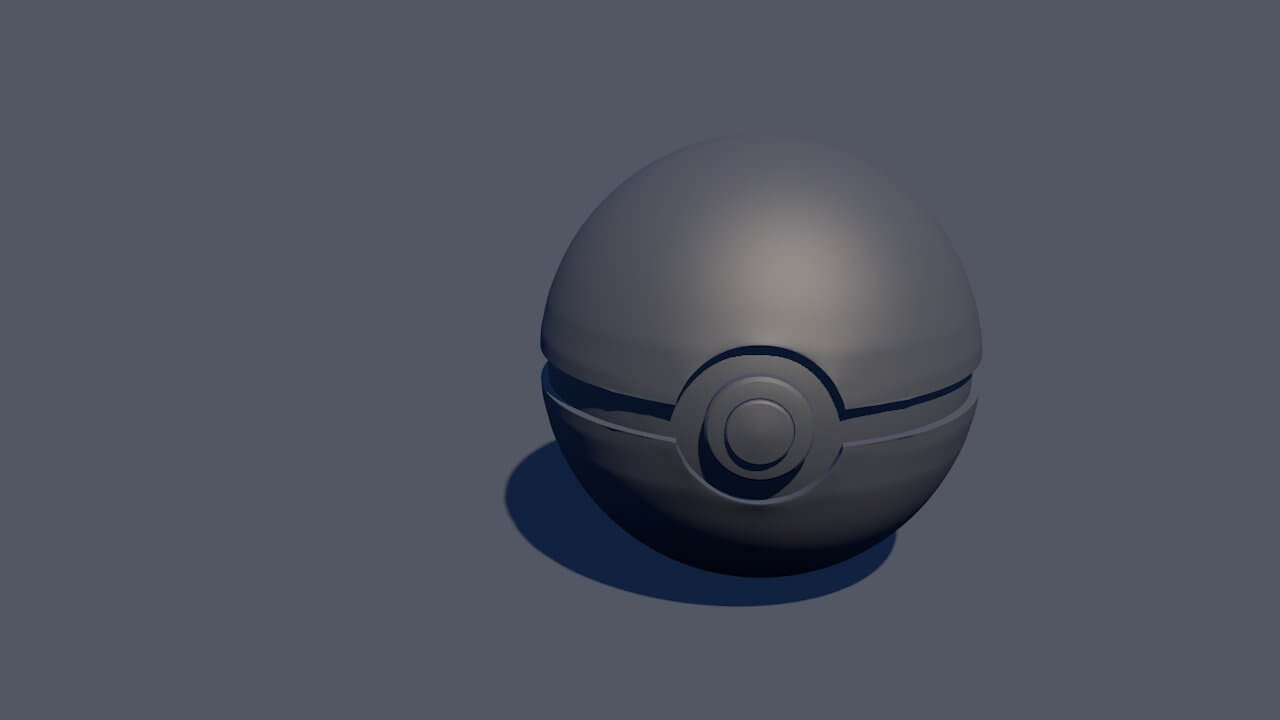 Pokeball 3D Model