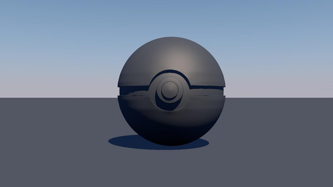 Pokeball 3D Model