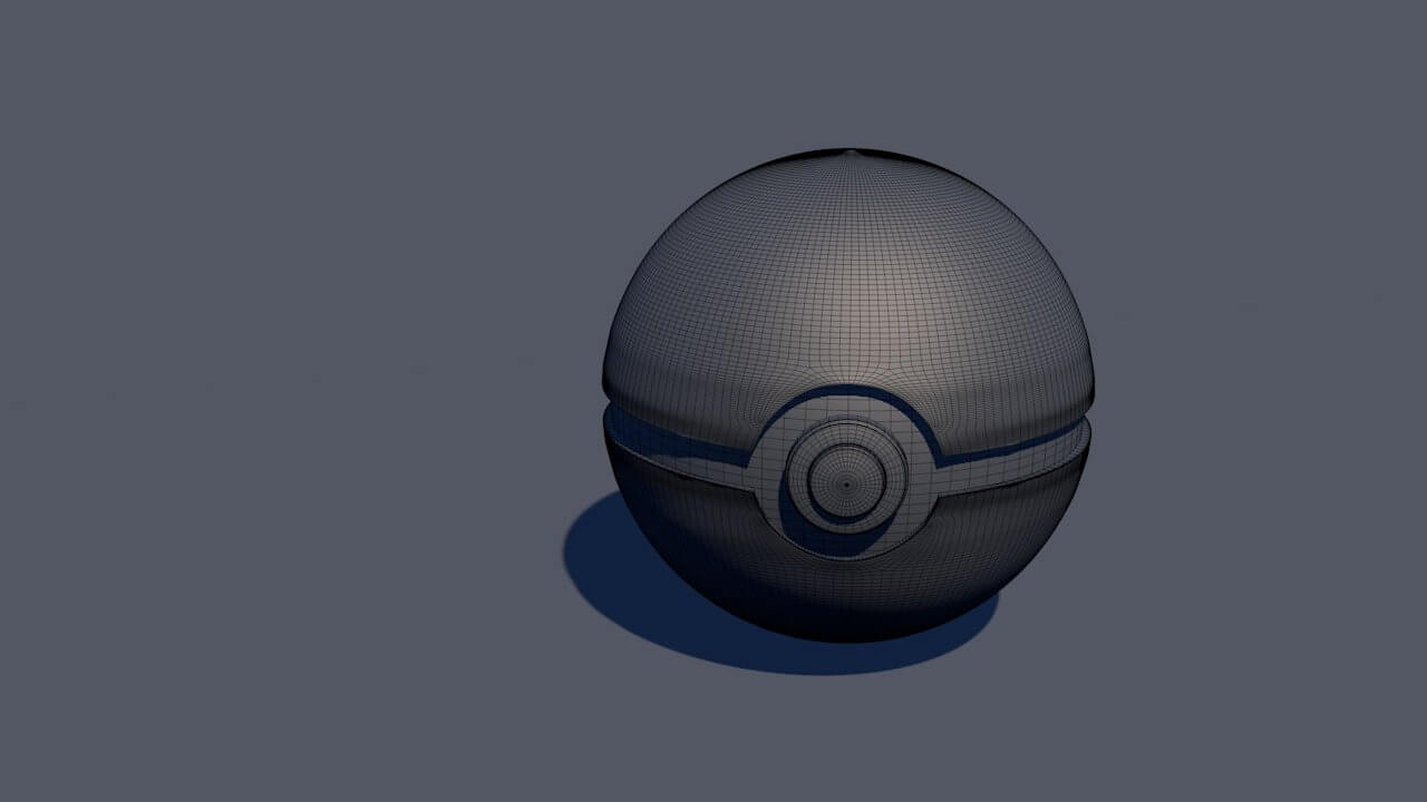 Pokeball 3D Model