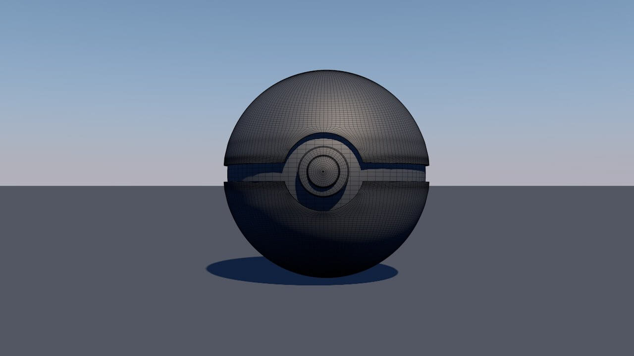 Pokeball 3D Model