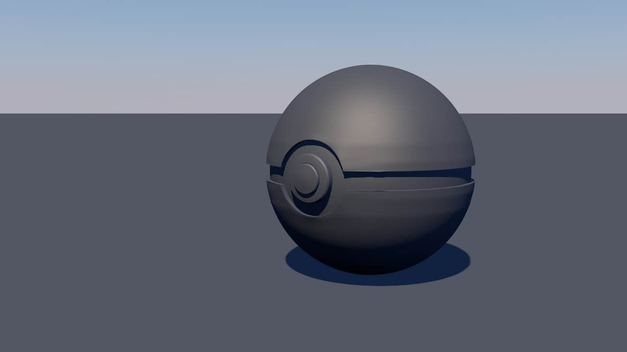 Pokeball 3D Model