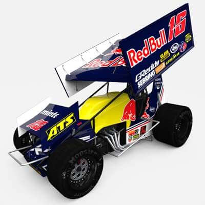 Red Bull Sprint Car 3D Model