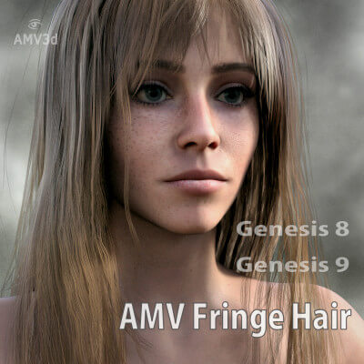 Fringe Hair for G8F and G9 Daz Content