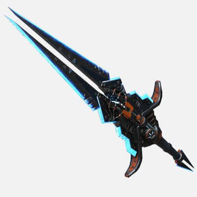 GunBlade 3D Model