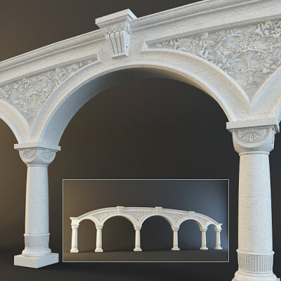 Colonnade 01 Arka 3D Model