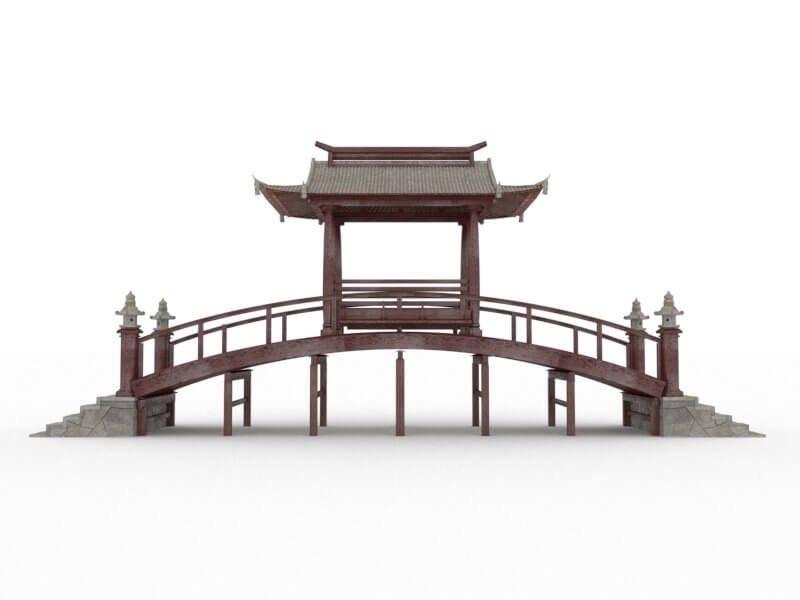 Japon Bridge 3D Model