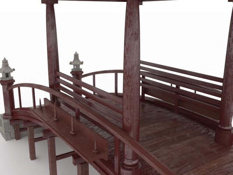 Japon Bridge 3D Model