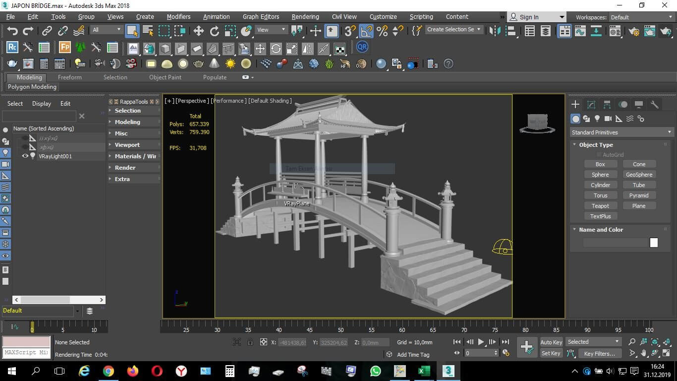 Japon Bridge 3D Model