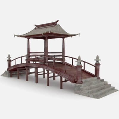 Japon Bridge 3D Model