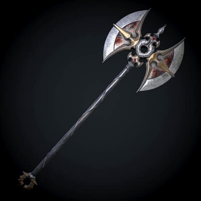 Fantasy Axe 3D Model