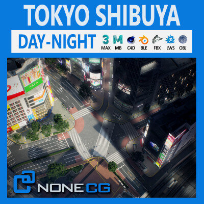 Tokyo Shibuya 3D Model