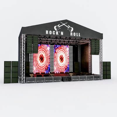 Concert Stage 3D Model