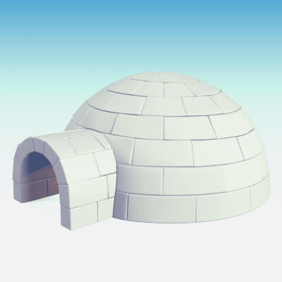 Igloo Building 3D Model