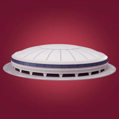 Dome Building 3D Model