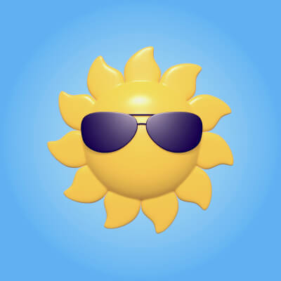 Cartoon Sun Emoji