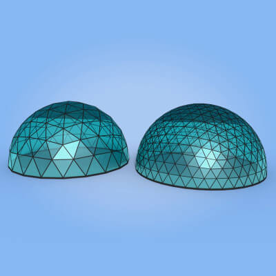 Geodesic Domes 3D Model