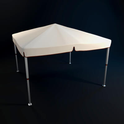 Event Square Tent 3D Model