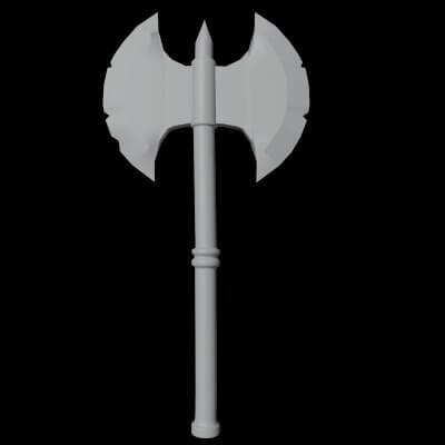 Battle Axe 3D Model