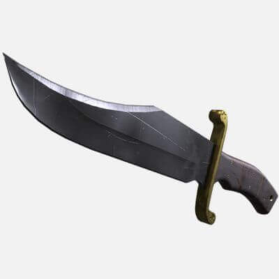 Bowie Knife 3D Model