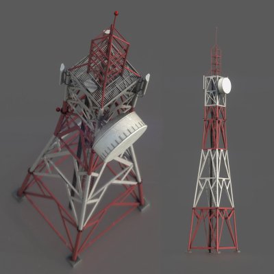 Radio Tower 3D Model