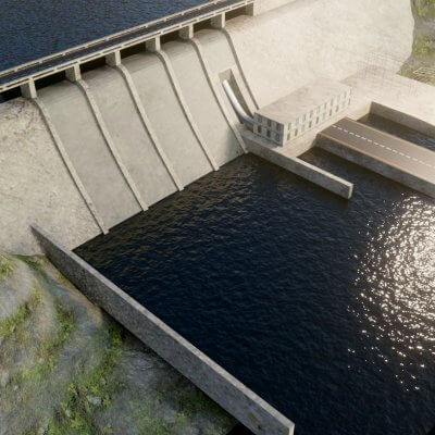 Dam 3D Model