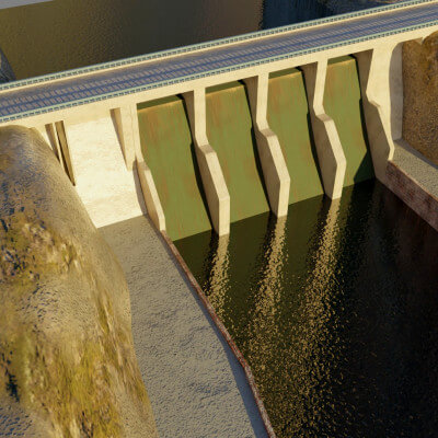 Dam 3D Model