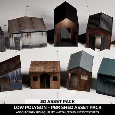 Shed Pack Vol 01 3D Model