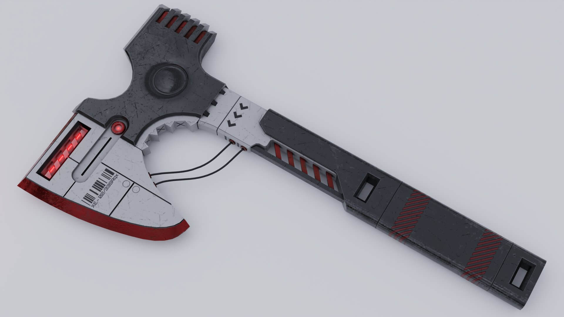 Sci-fi Axe 3D Model