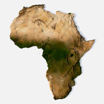 Africa Terrain 3D Model