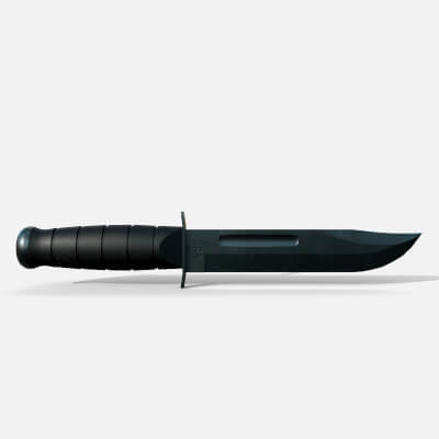 USA Army Knife 3D Model