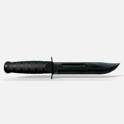 Army Knife Steel 3D Model