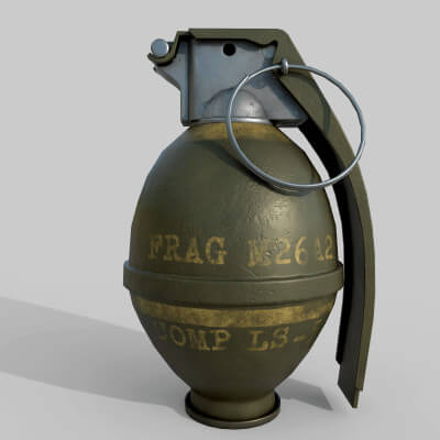 Grenade M26 3D Model