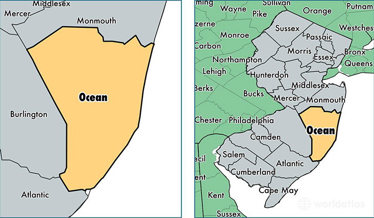 Map Of Ocean County Nj | Gadgets 2018