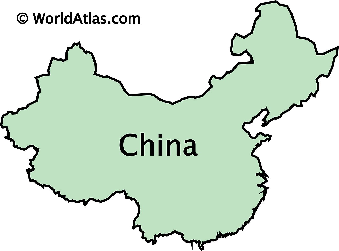 Outline Map of China